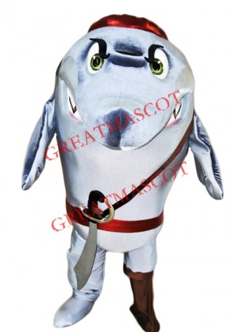 Pirate Shark Mascot Costume