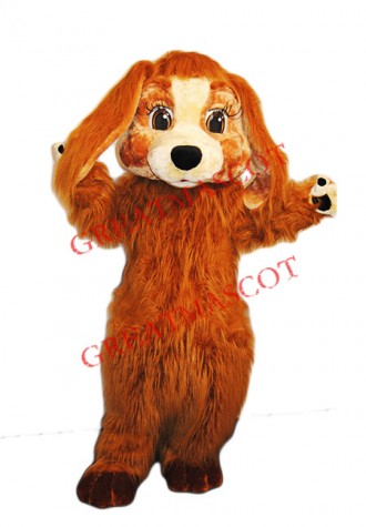 Super Cute Furry Dog Mascot Costume