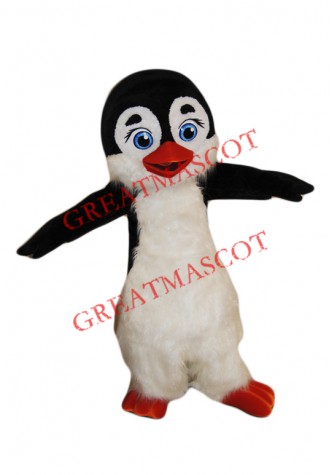 Cute Furry Penguin Mascot Costume
