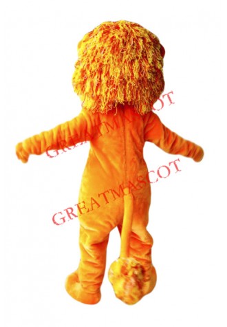 Smiling Lion Mascot Costume