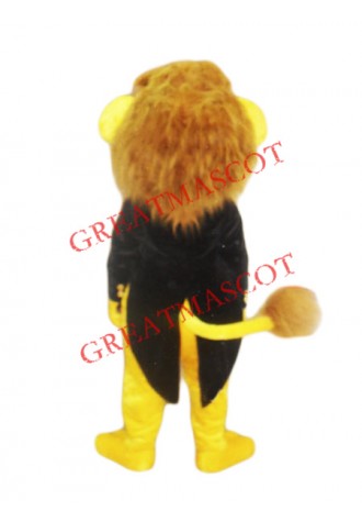 Cute Yellow Lion Mascot Costume