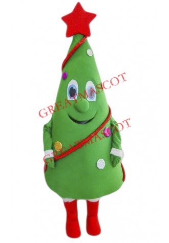 Happy Lightweight Christmas Tree Mascot Costume