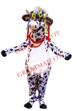 Beautiful Lightweight Cow Mascot Costume