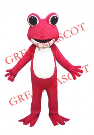 Red Lightweight Frog Mascot Costume
