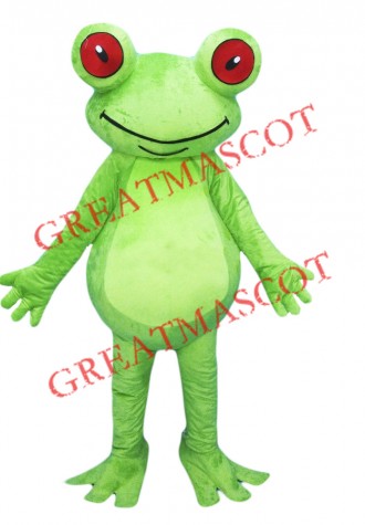 Smiling Lightweight Frog Mascot Costume