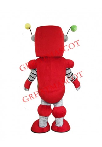Red Robot Mascot Costume