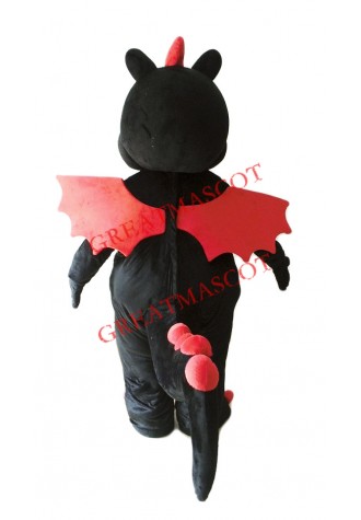 Top Quality Lightweight Black Dragon Mascot Costume