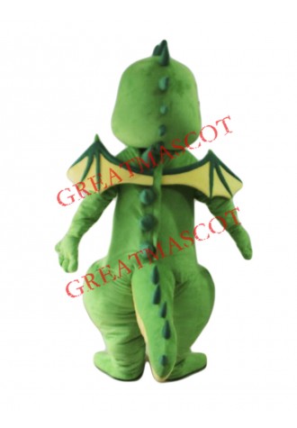 Top Quality Lightweight Green Dragon Mascot Costume