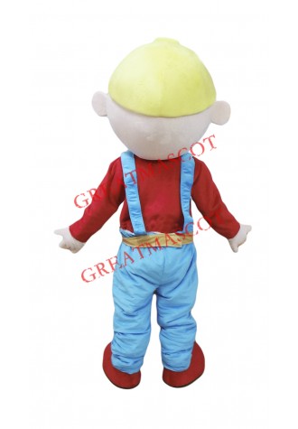 Cheap Builder Mascot Costume