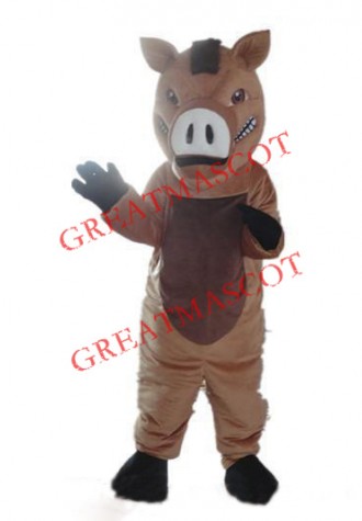 High quality Brown Boar Mascot Costume