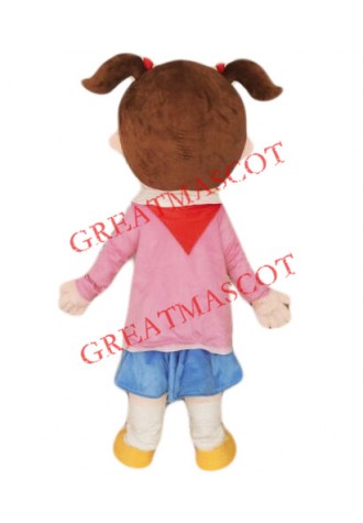 School Girl Mascot Costume