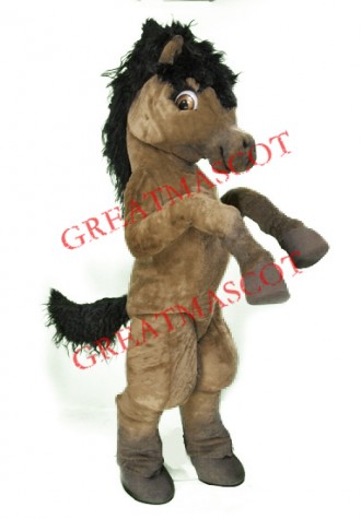 Top Quality Brown Horse Mascot Costume