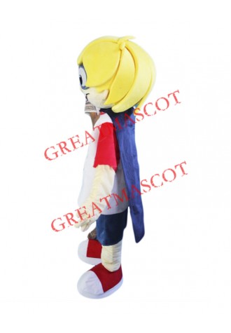 Yellow Hair Boy Mascot Costume