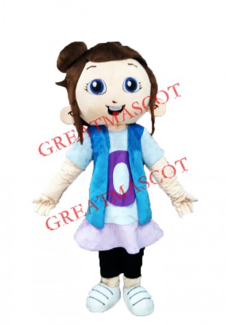 Cute Girl Mascot Costume Free Shipping