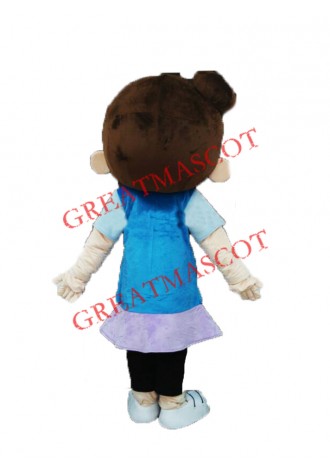 Cute Girl Mascot Costume Free Shipping