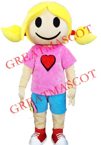 Surfer Girl Mascot Costume