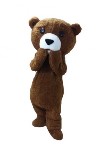 Plush Fur Teddy Bear Mascot Costume