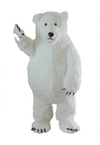 White Polar Bear Mascot Costume