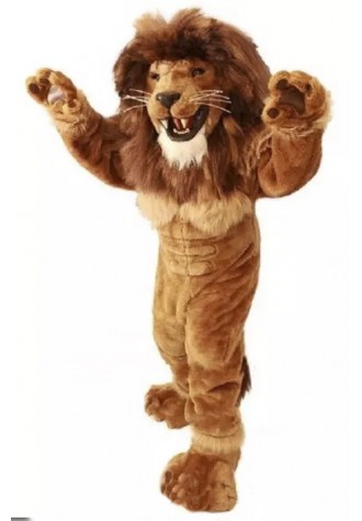 Friendly Lion Mascot Costume Power Lion Costume for Adult