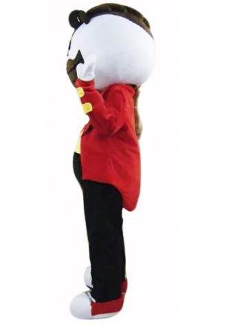 Long Brown Beard Boy Mascot Costume