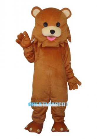 Strange Mouth Bear Mascot Adult Costume