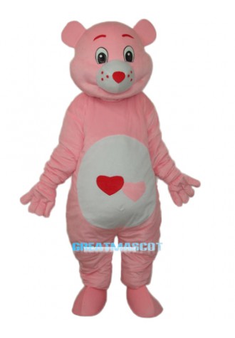 Red Heart Bear Mascot Adult Costume