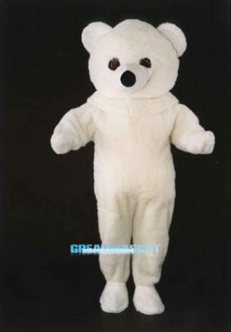 White Polar Bear Costume Mascot