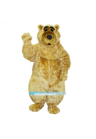 Boris Bear Curly Mascot Costume