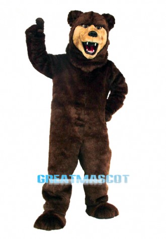 Grizzly Bear Flexible Mascot Costume