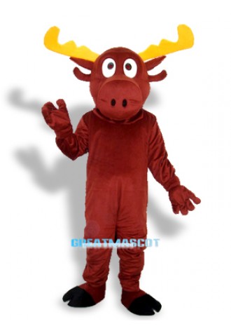 Chirstmas Reindeer Adult Mascot Costume Free Shipping