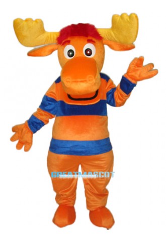 Striped Deer Mascot Adult Costume Free Shipping