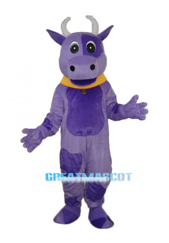 Purple Cow Mascot Adult Costume Free Shipping