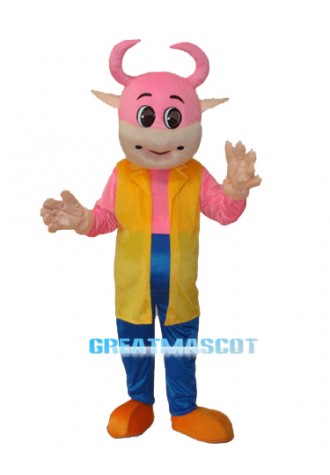 No.1 Cow Mascot Adult Costume Free Shipping