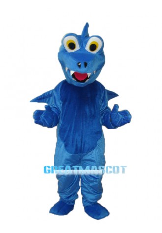 Blue Thorn Dragon Mascot Adult Costume Free Shipping