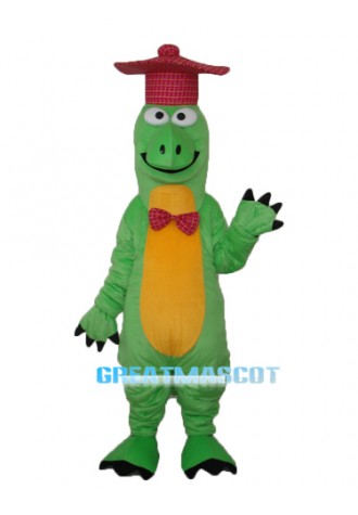 Gentleman Dinosaur Mascot Adult Costume Free Shipping