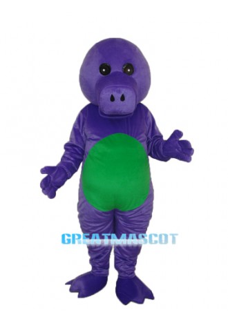 Purple Dinosaur Mascot Adult Costume Free Shipping