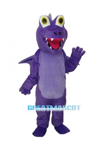 Purple Thorn Dragon Mascot Adult Costume Free Shipping