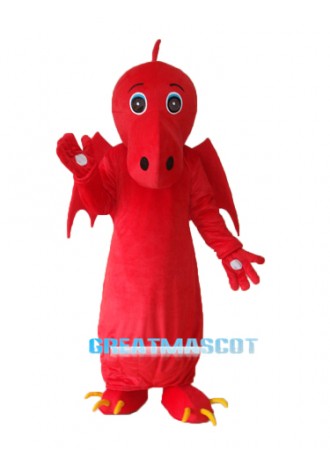 Red Chinese Dragon Mascot Adult Costume Free Shipping