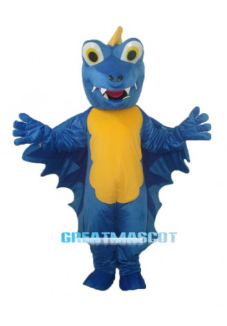 Revision Blue Dinosaur Mascot Adult Costume Free Shipping