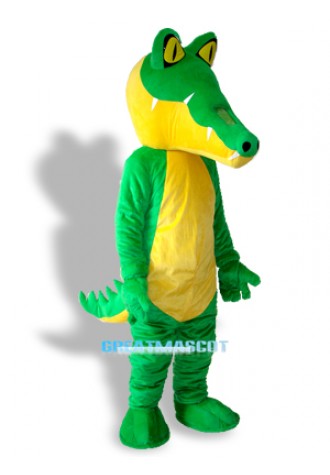 Long Mouth Green Crocodile Adult Mascot Costume Free Shipping