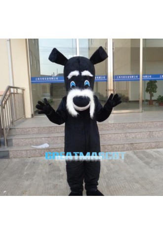 Black Dog Mascot Costume Cartoon Free Shipping