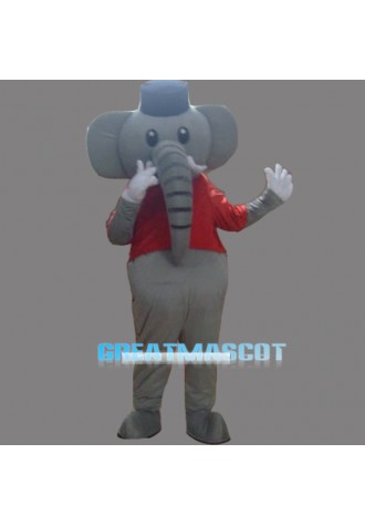 Grey Elephant Mascot Costume Cartoon Costum Free Shipping
