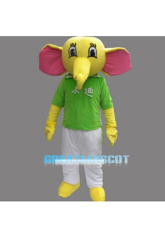 Yellow Elephant Mascot Costume Cartoon Costum Free Shipping