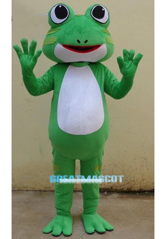Green Frog Mascot Costume Free Shipping
