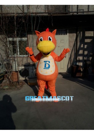 Orange Hippo Mascot Costume Free Shipping