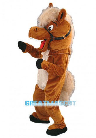Stable Horse Mascot Costume - Plush Free Shipping
