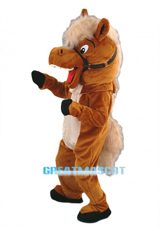 Stable Horse Mascot Costume - Plush Free Shipping