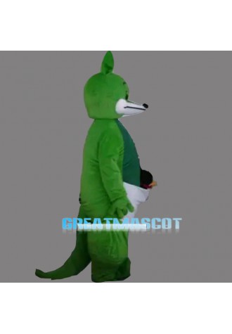 Green Kangaroo Mascot Costume Free Shipping
