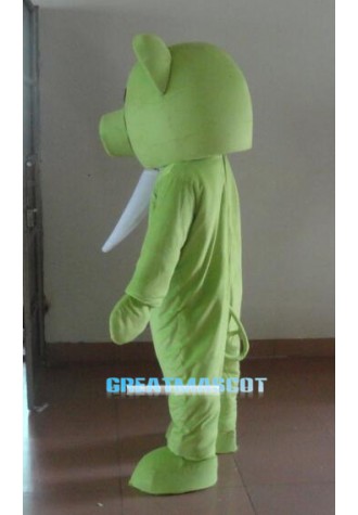 Green Pig Mascot Costume Adult Costume Free Shipping