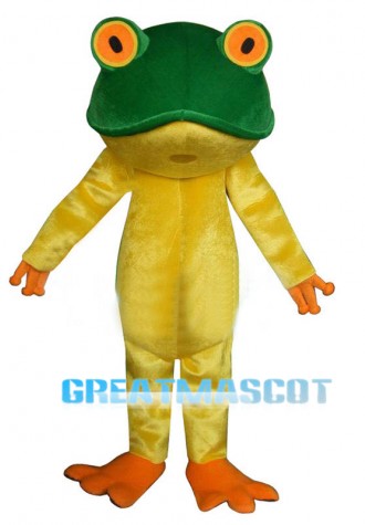 Frog New Professional Green Frog Adult Mascot Costume